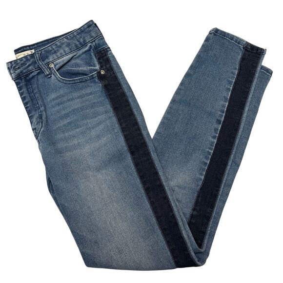 HARPER HERITAGE Mid-Rise Side Stripe Skinny Stretch Denim Jeans | 27 W x 28 L - Picture 1 of 9